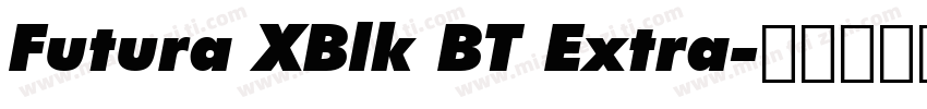 Futura XBlk BT Extra字体转换
